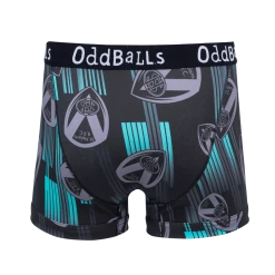 OddBalls St Helens - Black | Green | Grey - Mens Boxer Shorts