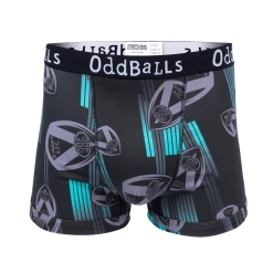 OddBalls St Helens - Black | Green | Grey - Teen Boys Boxer Shorts