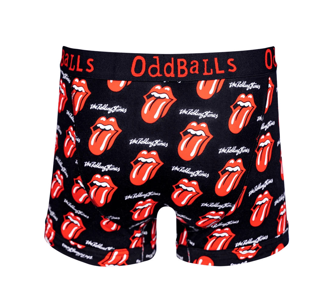 OddBalls The Rolling Stones Black Mens Boxer Shorts - Premium Comfort & Style 4 OddBalls The Rolling Stones - Black - Mens Boxer Shorts