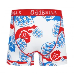 OddBalls England FA - Three Lions - Teen Boys Boxer Shorts | Comfortable & Fun Underwear 7 OddBalls England FA - Three Lions - Teen Boys Boxer Shorts