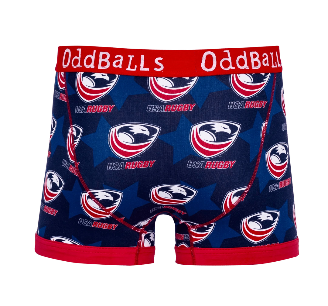 OddBalls USA Rugby - Men's Boxer Shorts | Comfortable & Stylish Underwear 4 OddBalls USA Rugby - Mens Boxer Shorts