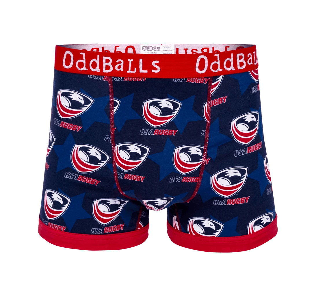 OddBalls USA Rugby - Men's Boxer Shorts | Comfortable & Stylish Underwear 3 OddBalls USA Rugby - Mens Boxer Shorts