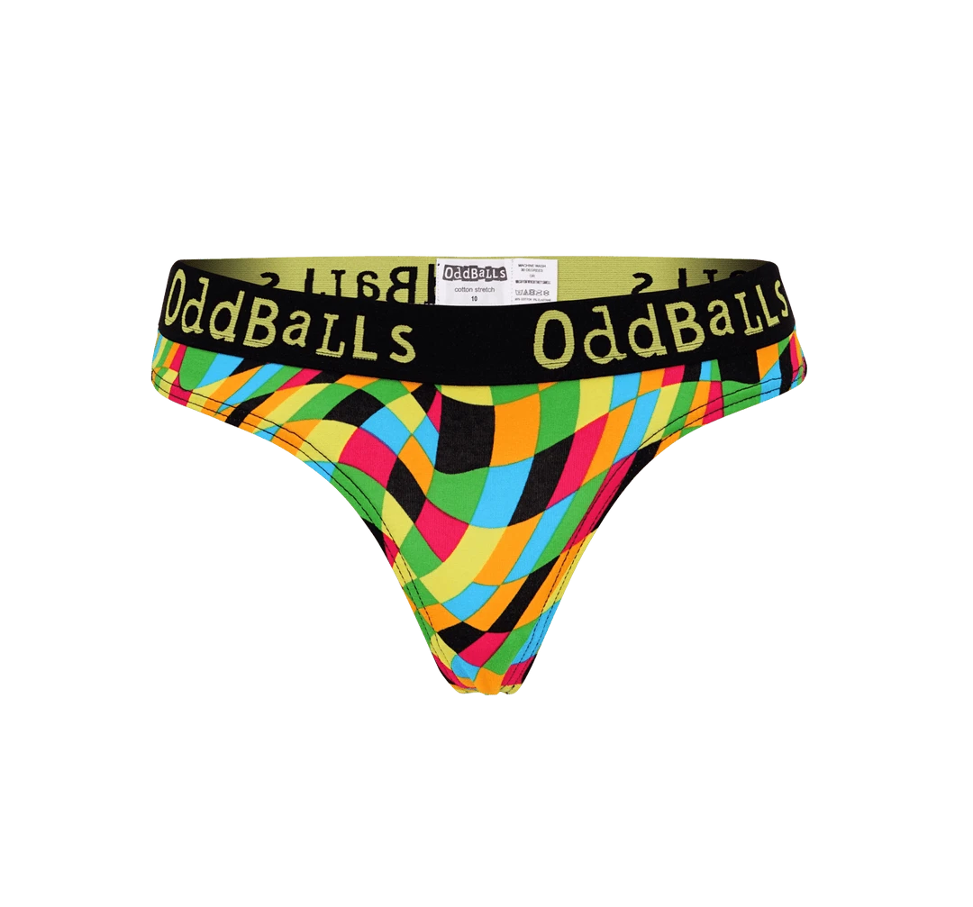 OddBalls Vortex - Ladies Thong Thongs | Comfortable & Stylish Women's Underwear 4 OddBalls Vortex - Ladies Thong Thongs