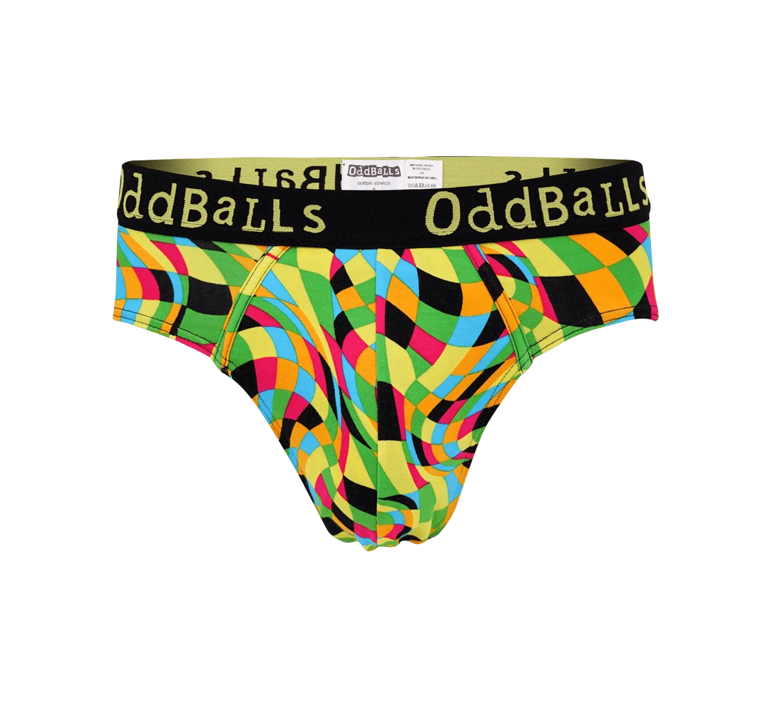 OddBalls Vortex - Men's Comfortable & Stylish Briefs | Soft Cotton Underwear 3 OddBalls Vortex - Mens Briefs