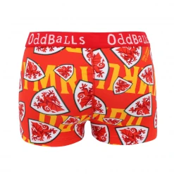 OddBalls FA Wales Red - Ladies Boxers