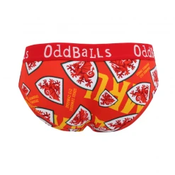 OddBalls FA Wales Red - Teen Girls Briefs