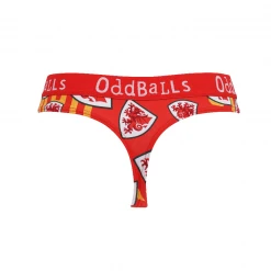 OddBalls FA Wales Red - Teen Girls Thong