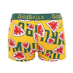 OddBalls FA Wales Yellow - Ladies Boxers