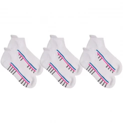 OddBalls All White Trainer Socks - 3 Pack Sock Bundle (Made From Recycled Plastic) Ankle & Trainer Socks