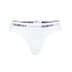OddBalls White & Black - Ladies Thong Thongs