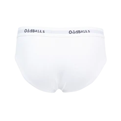 OddBalls White & Black - Teen Boys Briefs