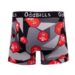 OddBalls Welsh Rugby Union - Away - Mens Boxer Shorts