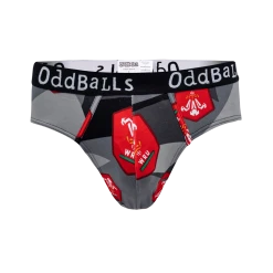OddBalls Welsh Rugby Union - Away - Mens Briefs