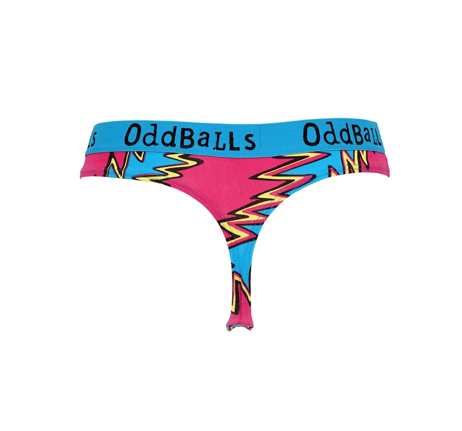 OddBalls Teen Girls Thongs Zap - Comfortable & Stylish Thong Underwear for Teens 3 OddBalls Teen Girls Thongs Zap - Teen Girls Thong