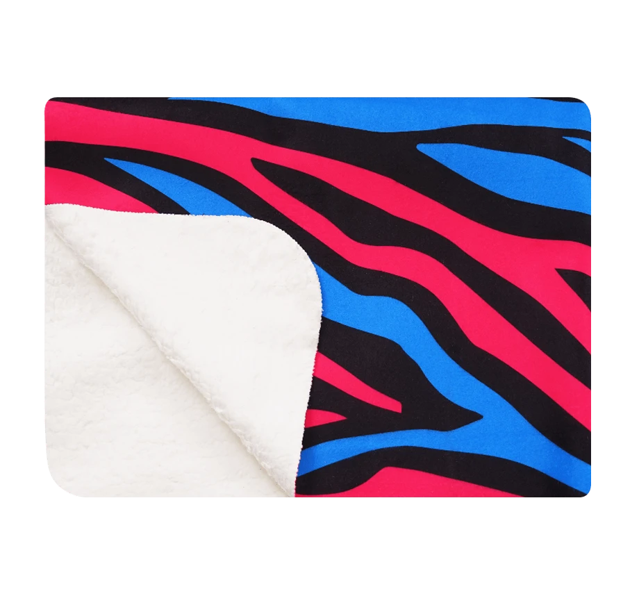 OddBalls Zebra - Luxury Sherpa Fleece Blanket | Ultra-Soft & Warm Throw Blanket 3 OddBalls Zebra - Luxury Sherpa Fleece Blanket