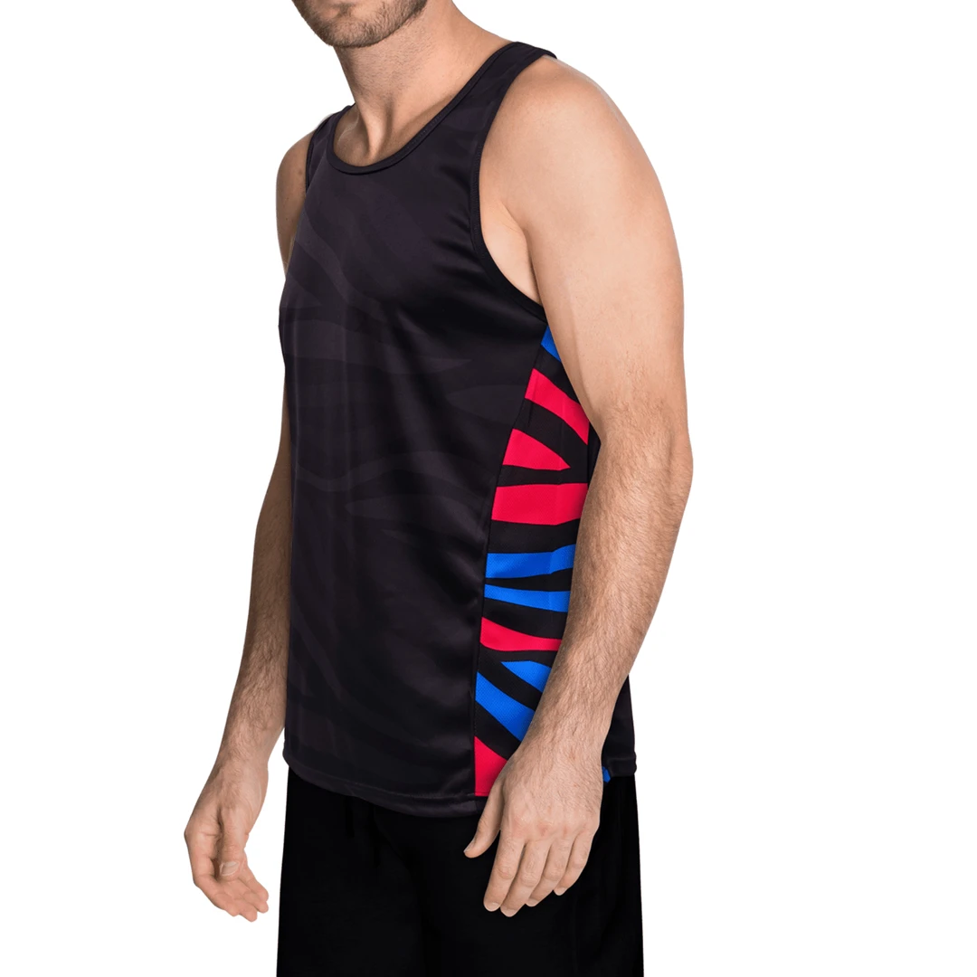 OddBalls Zebra Tech Fit Running Vest - Lightweight & Breathable Sportswear for Men & Women 3 OddBalls Zebra - Tech Fit - Running Vest