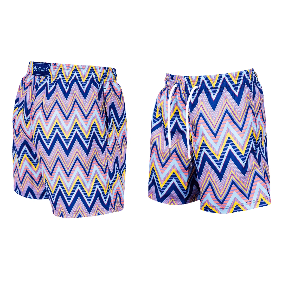 OddBalls Summer Shop ZiggZagg - Dad & Lad Swim Shorts Bundle | Funky Summer Swimwear 4 OddBalls Summer Shop ZiggZagg - Dad Swim Shorts & Lad Swim Shorts Bundle