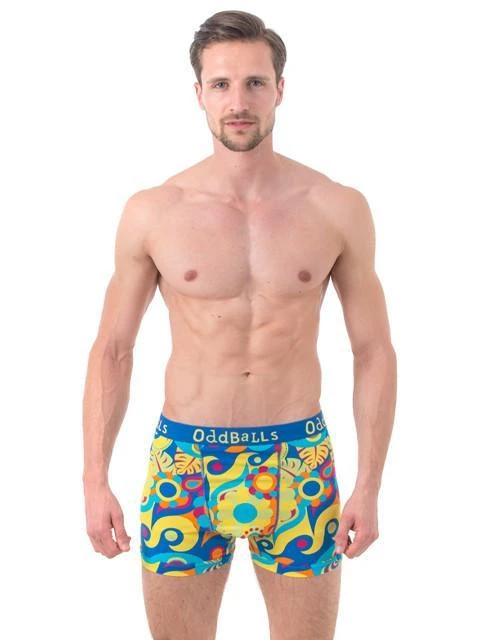 OddBalls Hippy Jungle Teen Boys Boxer Shorts - Fun & Comfortable Underwear 7 OddBalls Hippy Jungle - Teen Boys Boxer Shorts